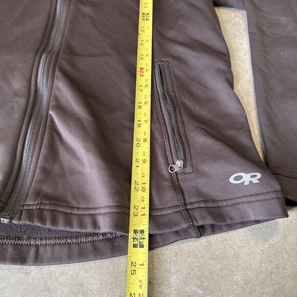 Outdoor Research Womens L Brown Fleece Lined Ascendant Zip Up Thermal Base Layer - Picture 4 of 14